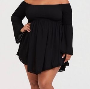 Torrid black coverup swimsuit  2 18 20